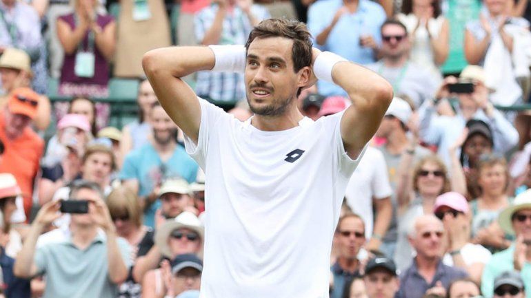 Guido Pella dio el batacazo y está en octavos de Wimbledon