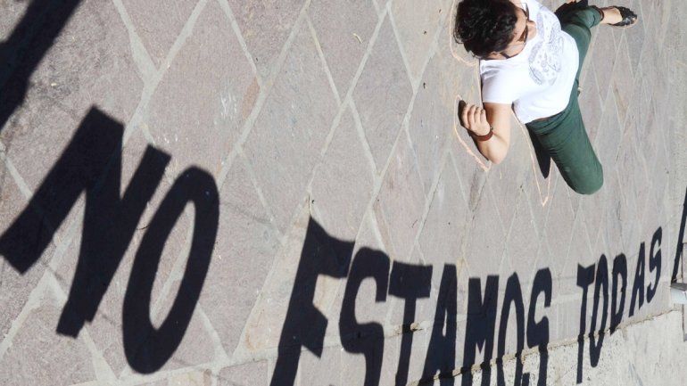 No estamos todas fue la consigna de la actividad de concientización.&nbsp;