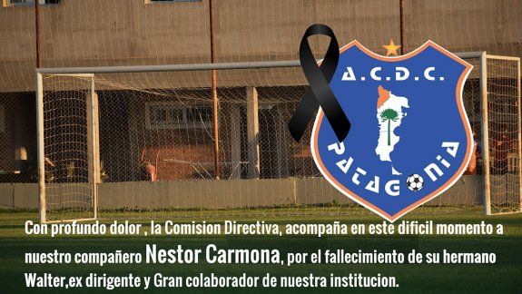 Duelo en Patagonia por una muerte que apena a todo el club