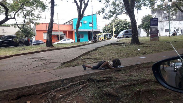 La escena se dio el miércoles 13 al mediodía