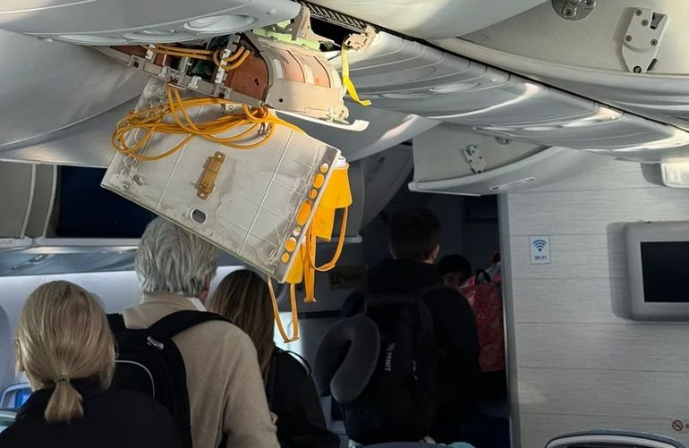 El interior del avión
