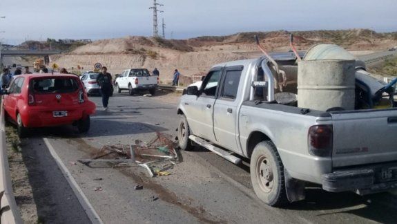 Cañadón de las Cabras: choque en cadena involucró siete autos