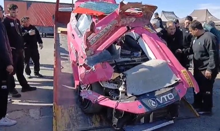 Impactante accidente de Juan Ignacio Álvarez en la Fiat Competizione en Roca