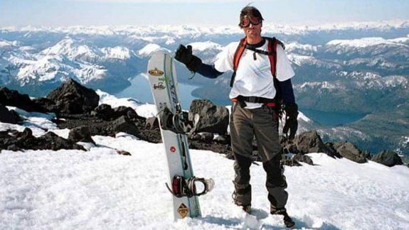 Pablo Steiner en San Martín de los Andes, unos años antes de escapar de la crisis del 2001.