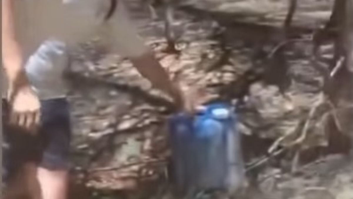 El bidón apareció en un sendero muy concurrido de El Bolsón.