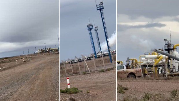 tragedia en vaca muerta: el video de la fuga que provoco la muerte de los petroleros en rincon del mangrullo