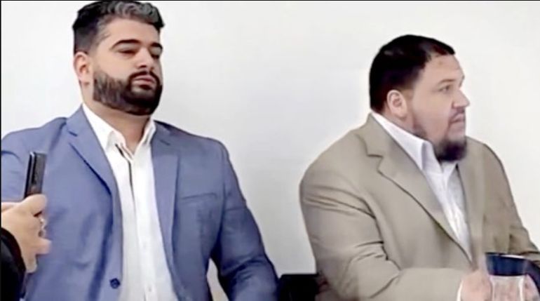 El abogado Maximiliano Paladino junto a Carlos Mallo, durante el juicio oral que se hizo en Tierra del Fuego. El abogado Maximiliano Paladino junto a Carlos Mallo, durante el juicio oral que se hizo en Tierra del Fuego.