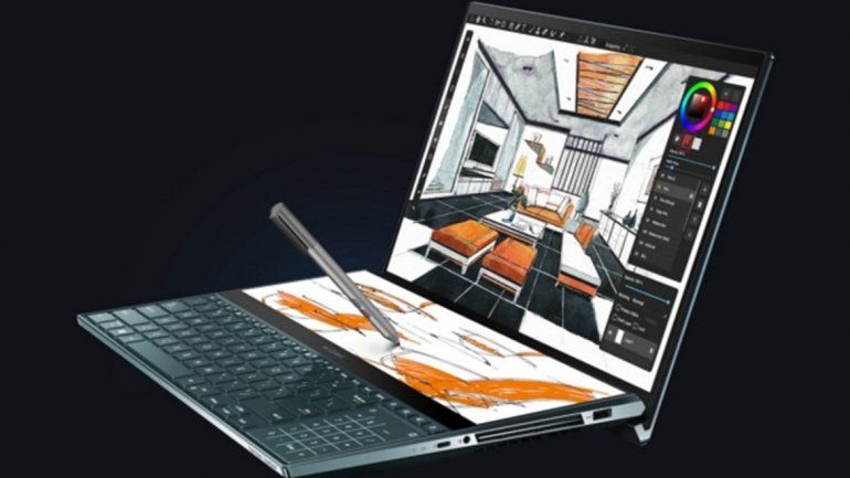 ASUS muestra su extravagante laptop con dos pantallas de alta resolución
