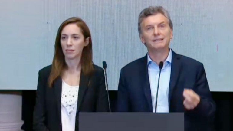 Mauricio Macri y María Eugenia Vidal.