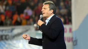 Sergio Massa, en modo campaña. Sergio Massa, en modo campaña.