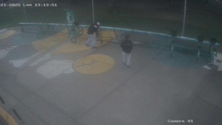 Indignante: destruyeron las bicicletas municipales en la Isla 132 y quedaron grabados