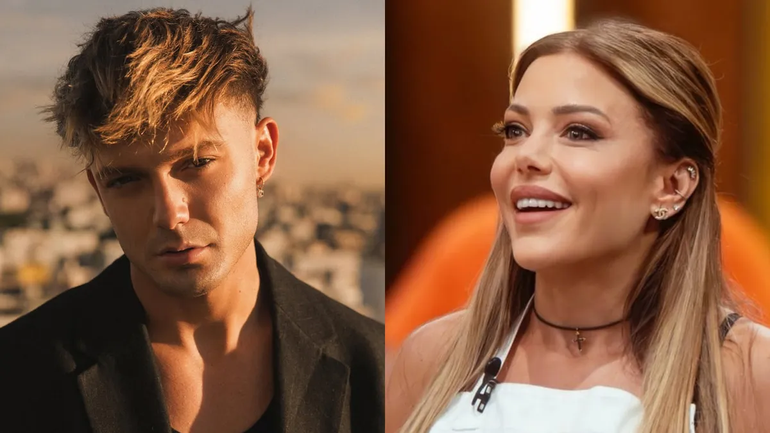 La foto del beso de Ian Lucas y Evangelina Anderson pese a la negativa de la