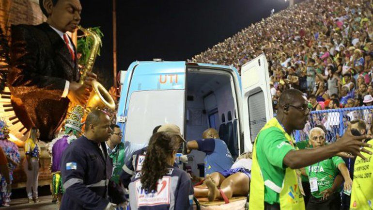 Otro accidente en el Carnaval de Río: esta vez fueron 15 heridos