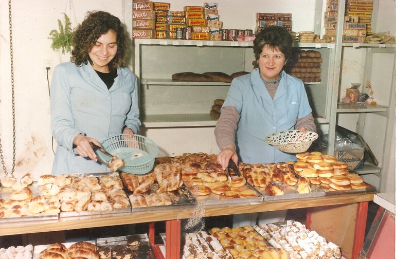 Nélida en los primeros tiempos de Margus en Cipolletti.