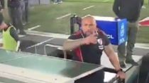 cara a cara: el tenso cruce de la roca, el seguridad de river, con los hinchas tras la derrota ante riestra