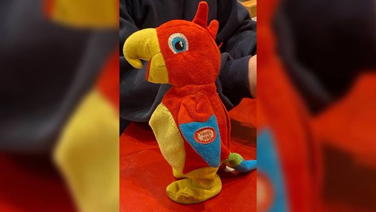 Una familia busca un loro de peluche que acompaña a un nene con autismo