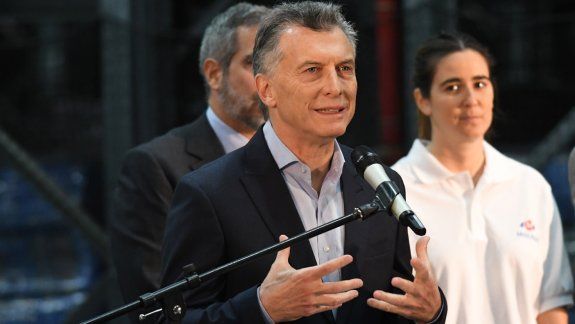 El Presidente realizó un acto en la empresa de Luchetti, en Buenos Aires.