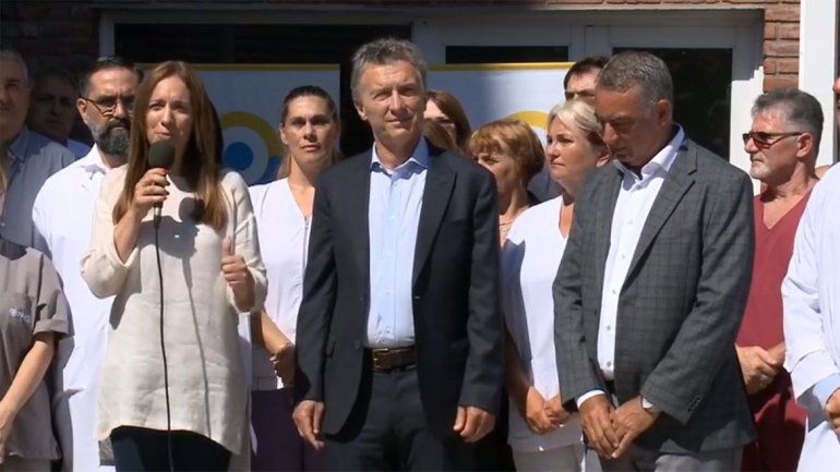 Macri y Vidal, otra vez juntos, reinauguraron un hospital en Mar del Plata