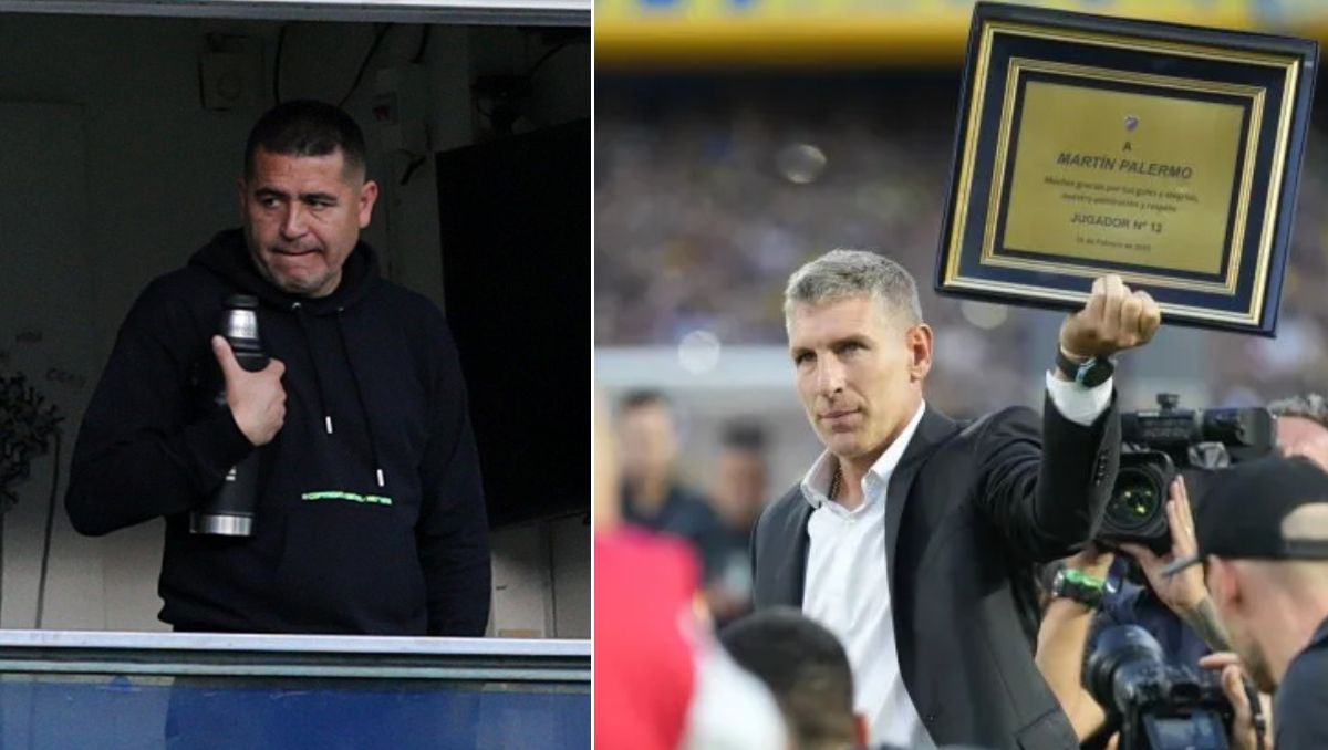 Riquelme no recibió a Martín Palermo en su homenaje.