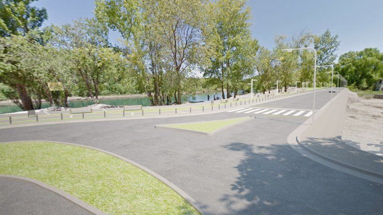 Así quedará el nuevo paseo diseñado por el Municipio de la ciudad de Neuquén.