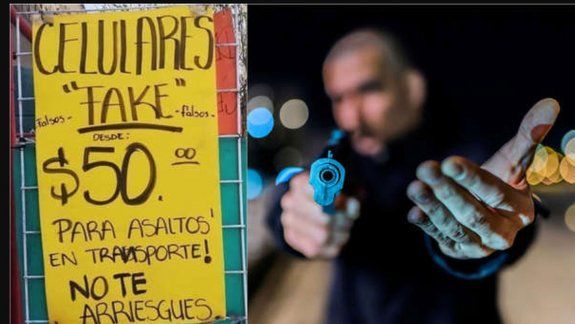 México: ya compran celulares truchos para dárselos a los ladrones