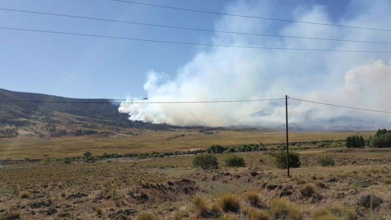 Fue incesante el trabajo de los brigadistas para rodear el fuego.