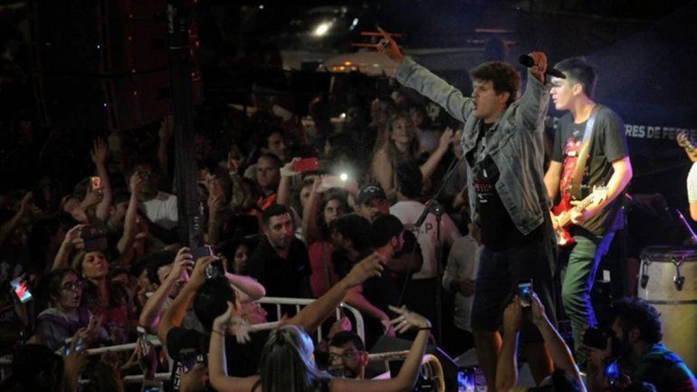 Ciro se reencontró con sus compañeros de Los Piojos