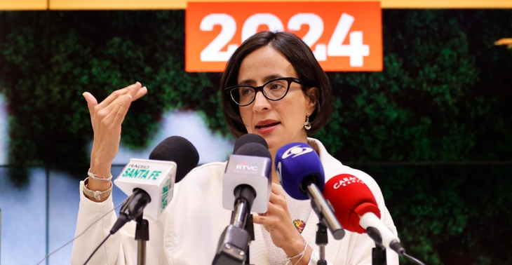  La ministra de Ambiente y Desarrollo Sostenible, Susana Muhamad, en conferencia de prensa. Foto: EFE La ministra de Ambiente y Desarrollo Sostenible, Susana Muhamad, en conferencia de prensa. Foto: EFE