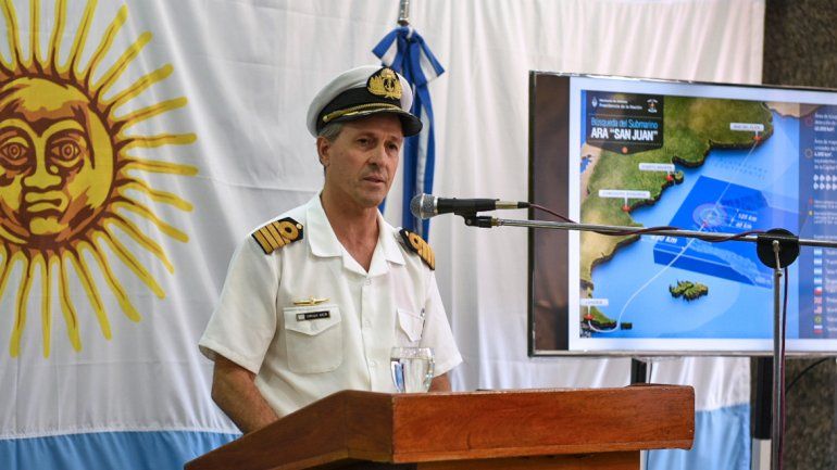 El buque Atlantis identificó y visualizó un punto en el sudoeste del área.