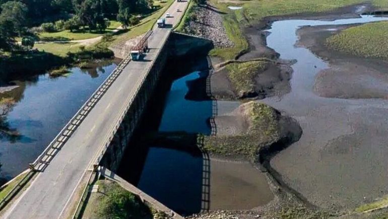 La lluvia en Uruguay ocurrió cerca de la zona de la represa.