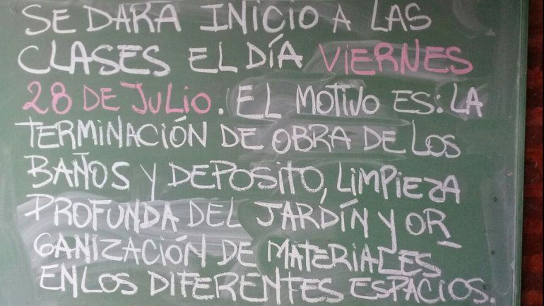 Cuatro escuelas no empezaron las clases por demoras en arreglos