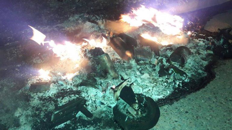 El contenedor estaba en Deán Funes y Cura Brochero.&nbsp;