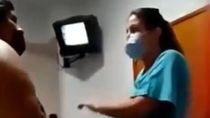 brutal golpiza a dos medicos: basta por favor, estoy operada