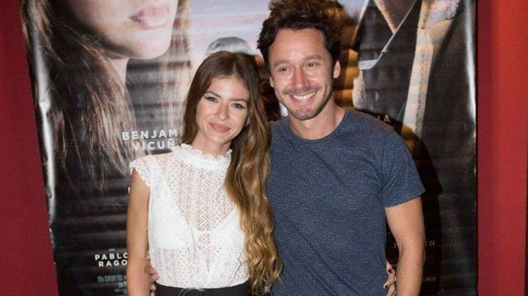 Vicuña y la China en la presentación de Los Padecientes para la prensa.