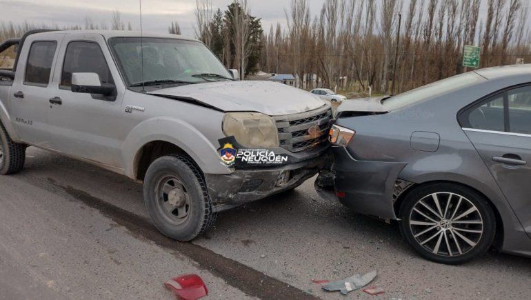 El choque en cadena tuvo lugar en la Ruta 7, a la altura del centro recreativo La Colonia.