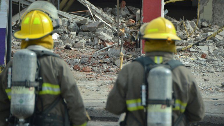 En plena demolición se produjo una fuga de gas en barrio Sapere
