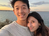 Martín Ku y su novia