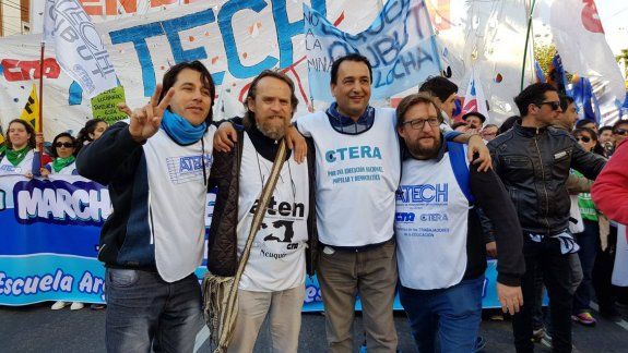 Marcha Federal en Buenos Aires: Guagliardo fue uno de los oradores