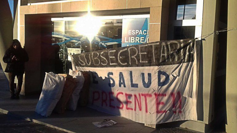 Así amaneció el Centro Administrativo Ministerial.