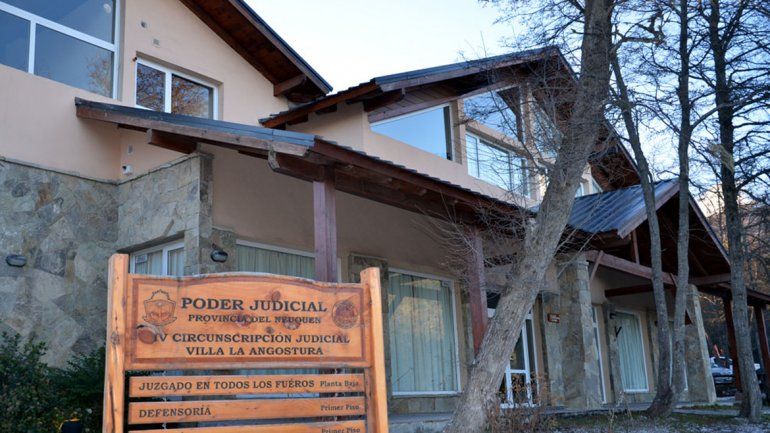 La audiencia de pena se realizó en la sede judicial de Villa La Angostura.