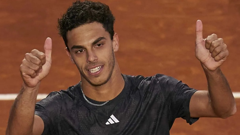 Fran Cerúndolo, el único argentino que sobrevive en Roma