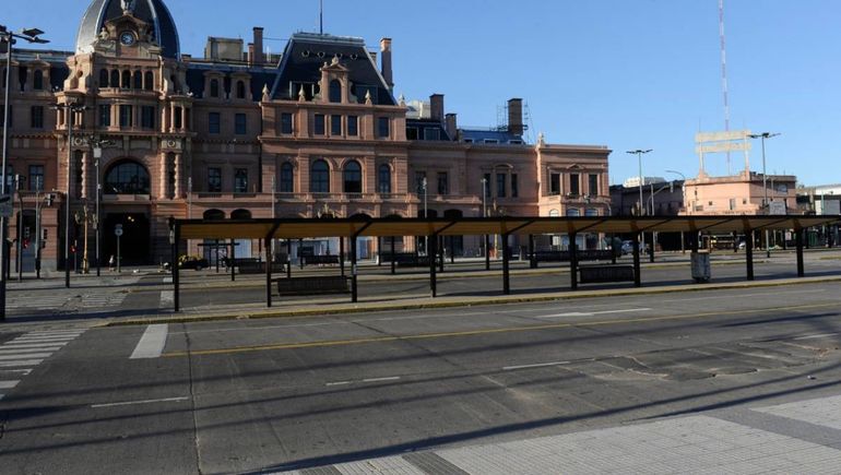 Las calles de Buenos Aires, vacías, dieron cuenta del paro. Las calles de Buenos Aires, vacías, dieron cuenta del paro.