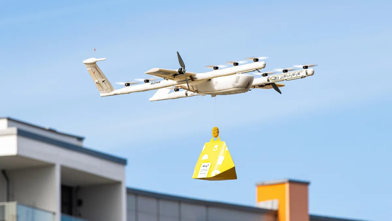 Un drone de delivery chocó un cable y dejó a 2 mil viviendas sin luz