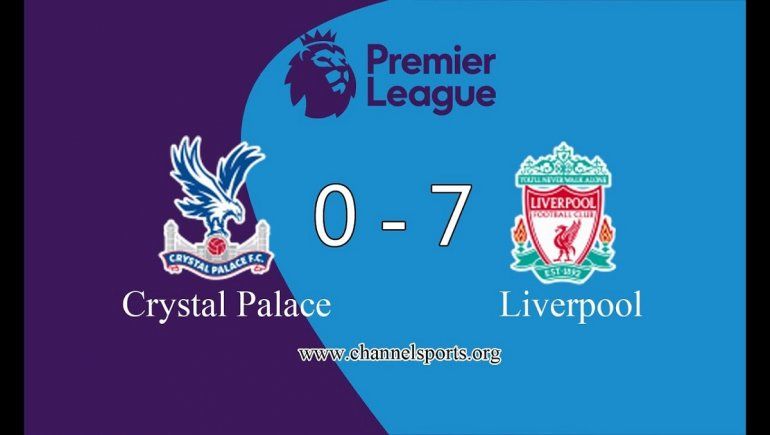 Liverpool propinó una mega goleada al Crystal Palace