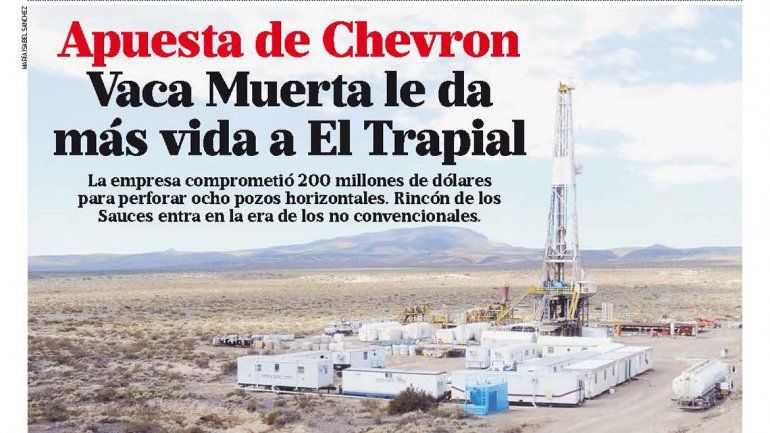 Apuesta de Chevron Vaca Muerta le da más vida a El Trapial