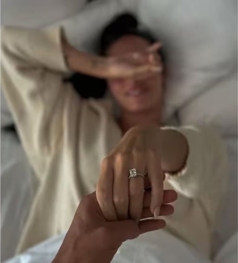 Oriana Sabatini con el anillo puesto Oriana Sabatini con el anillo puesto