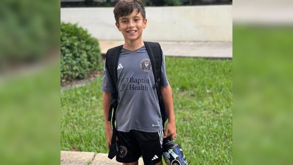 Bautista Apablaza, el niño neuquino que juega en el Inter Miami de Lionel Messi.