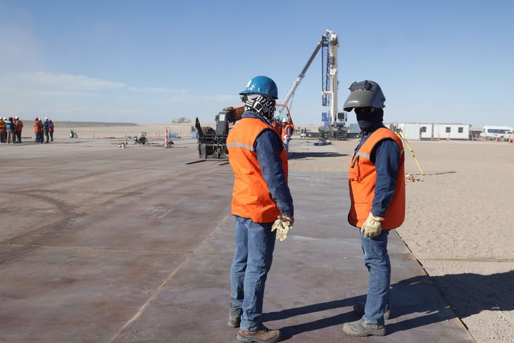 Avanza la obra de la terminal de Punta Colorada del VMOS.