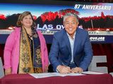 El gobernador Rolando Figueroa y la intendenta de Las Ovejas, Marisa Antiñir.