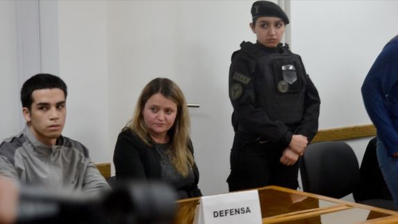 Dylan Blanco, durante el juicio por el salvaje ataque contra su primo y amante en un frigorífico abandonado de Tierra del Fuego.  